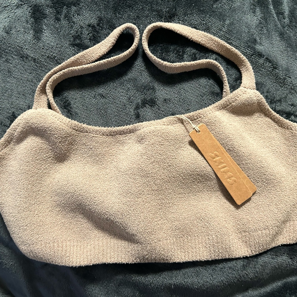 Skims Cozy Light Bralette. XL. Desert. NWT